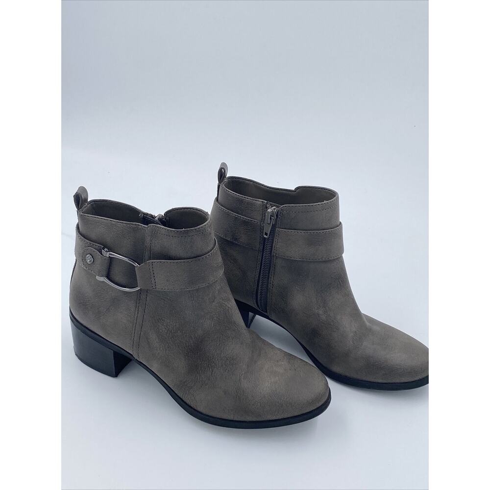 Anne Klien Sport Women's Jeannie Synthetic Ankle Boot, Gray, Size 6M
